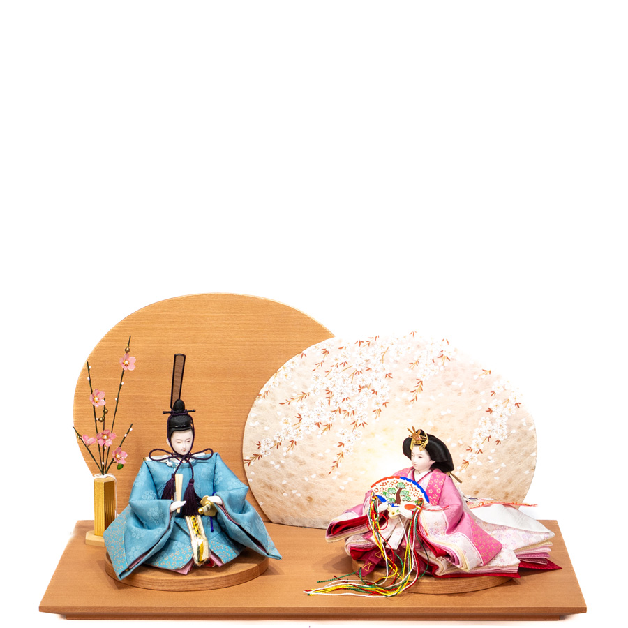 甲州印伝小桜柄草木染め合わせ衣装小三五親王さくら日和飾りセット