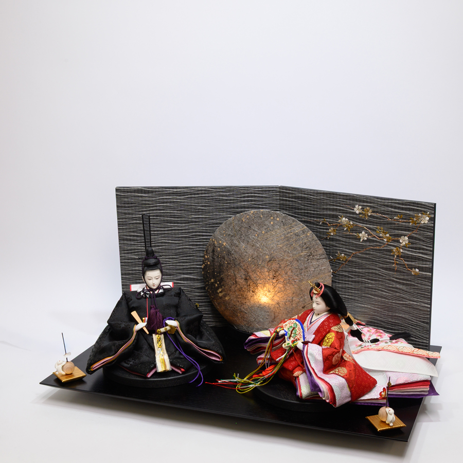 甲州印伝小桜柄雛　切替衣装　moon style　B type3写真