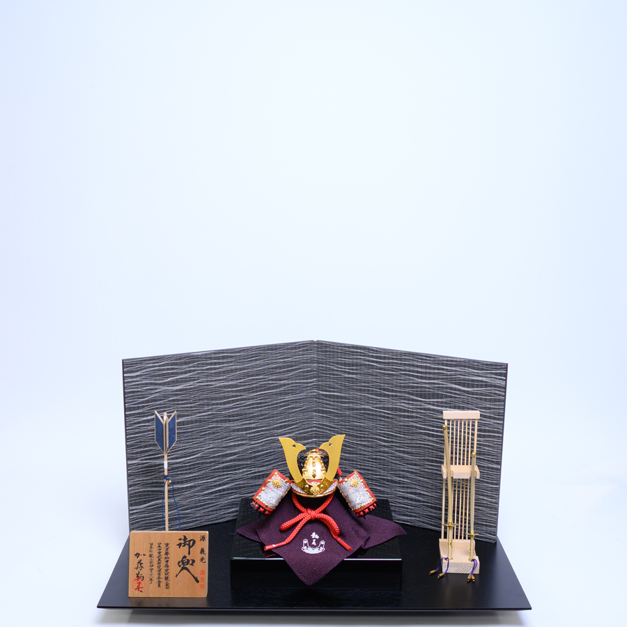 加藤鞆美作　国宝楯無の鎧小桜威4分の1兜オリジナルセット