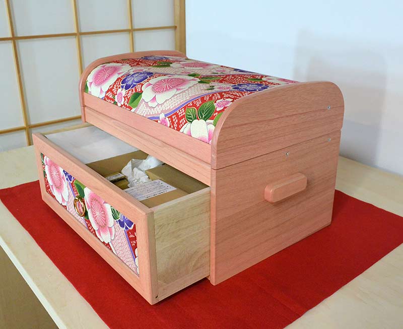 プリンセス雛人形宝箱　５人ピンク収納セット3写真
