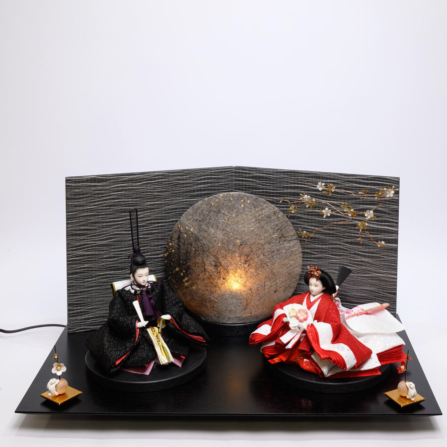 甲州印伝小桜柄雛　moon style　A type