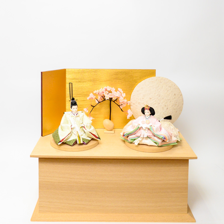 甲州印伝若草色桃色切替衣装　Lumiflora 「春の光に包ルミフローラまれて、幸せの花が咲く。」収納セット2写真