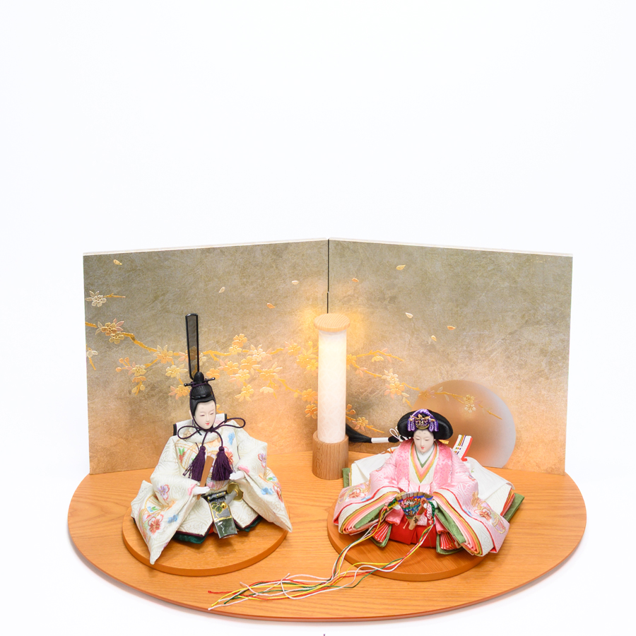ピッコロシリーズ　月に桜空親王飾セット2写真