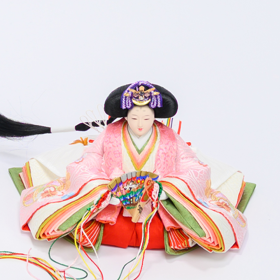 ピッコロシリーズ　月に桜空親王飾セット4写真