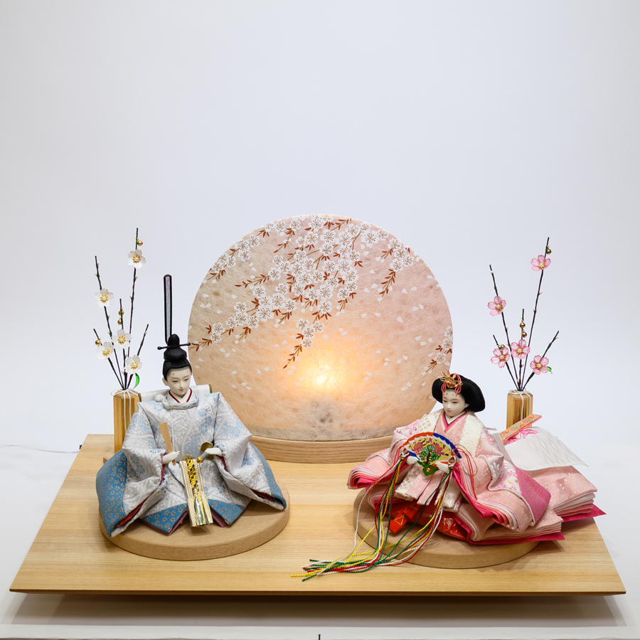 甲州印伝小桜柄切替衣装親王　White Edition 55