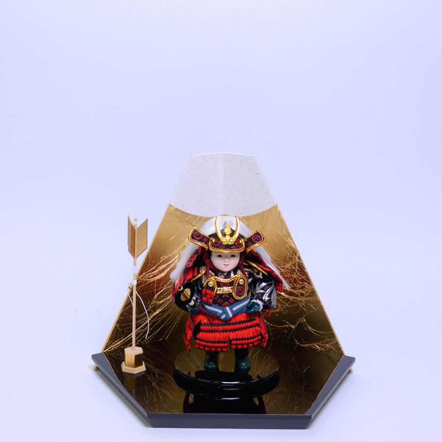 甲州印伝富士山柄武田信玄稚児大将健金富士山セット