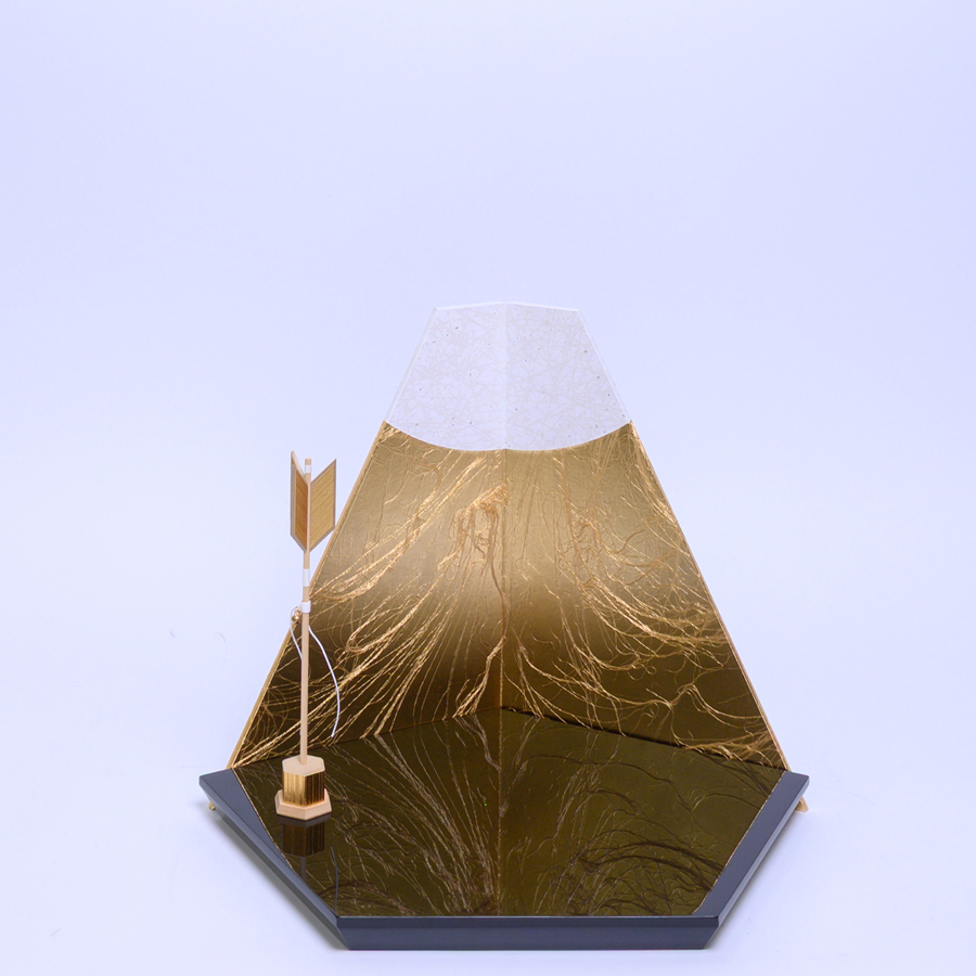 甲州印伝富士山柄武田信玄稚児大将健金富士山セット3写真