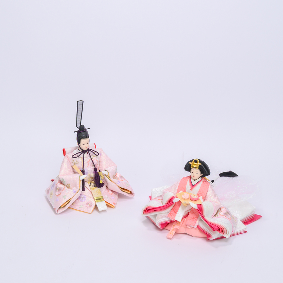 ピッコロシリーズ　ステンドグラス　さくらさくら親王飾りセット4写真