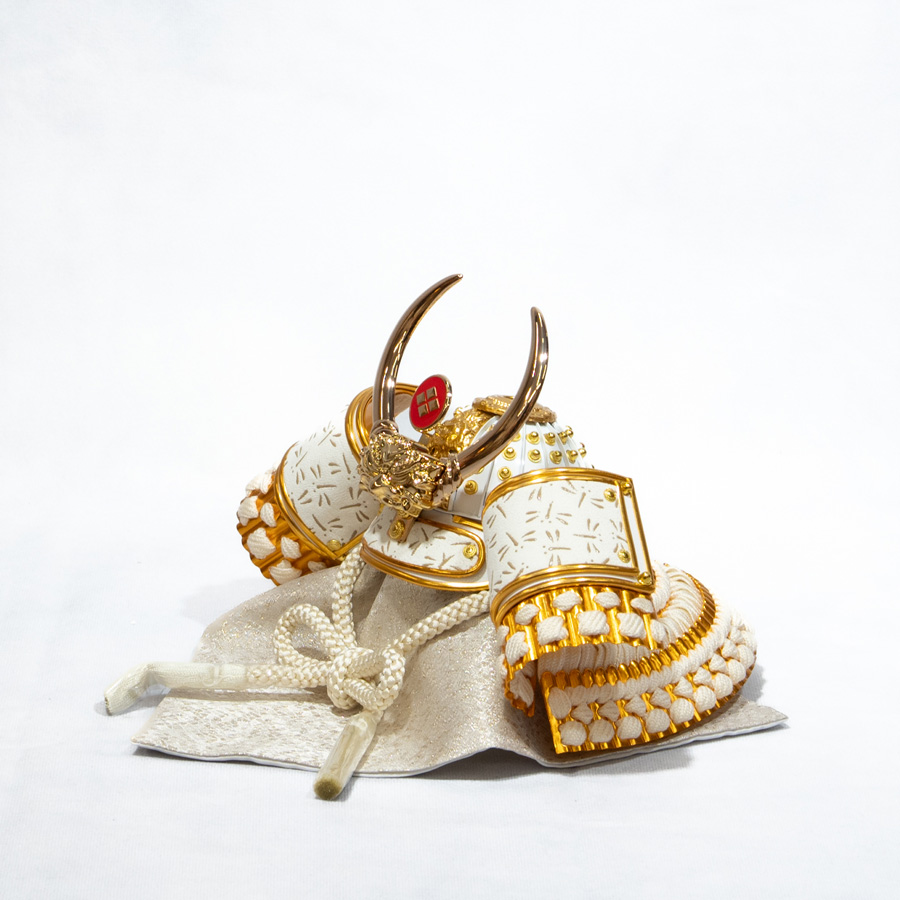 白甲州印伝蜻蛉柄5号武田信玄兜円形アクリルケースセットhuu4写真