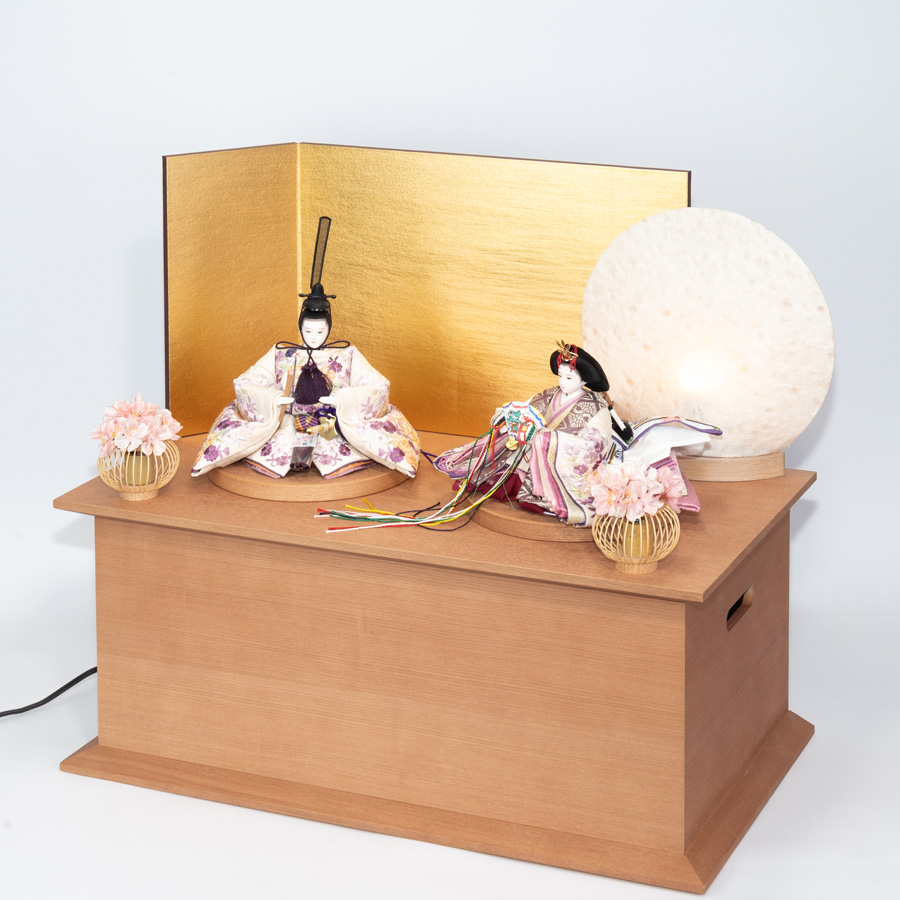 限定品！京刺繍衣装雛わすみ収納飾セット2写真