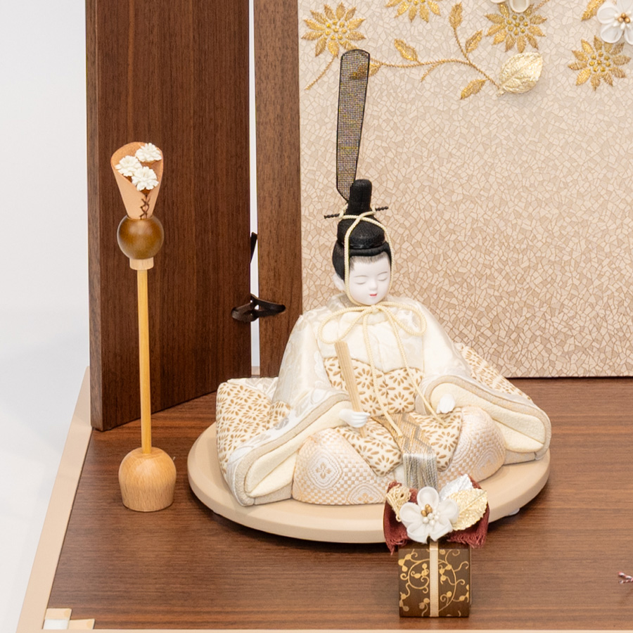 一秀作印伝木目込み雛pikkoroシリーズmodan3写真
