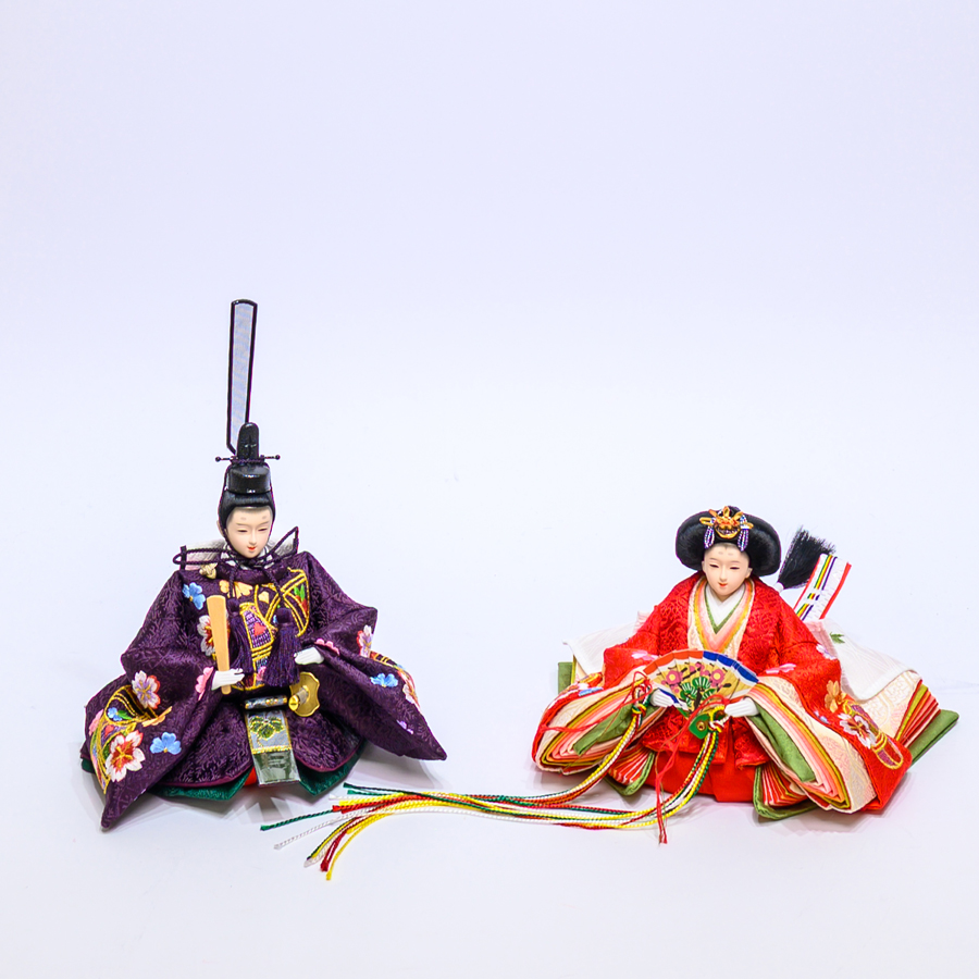 桜LED照明台　刺繍鞠に桜親王飾り