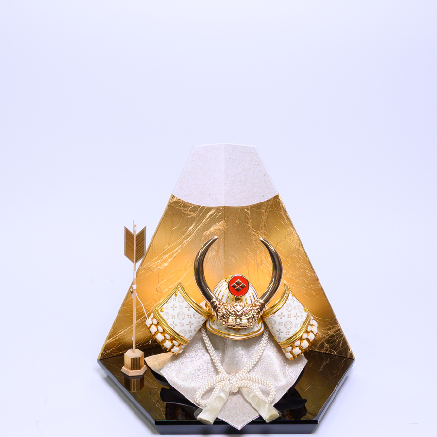 白甲州印伝富士山柄8号信玄兜金富士山セット